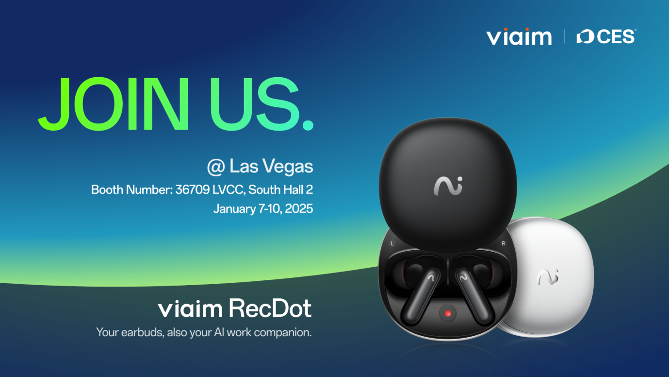 CES 2025: viaim Introduces Groundbreaking Smart Office Tools RecDot and NoteKit